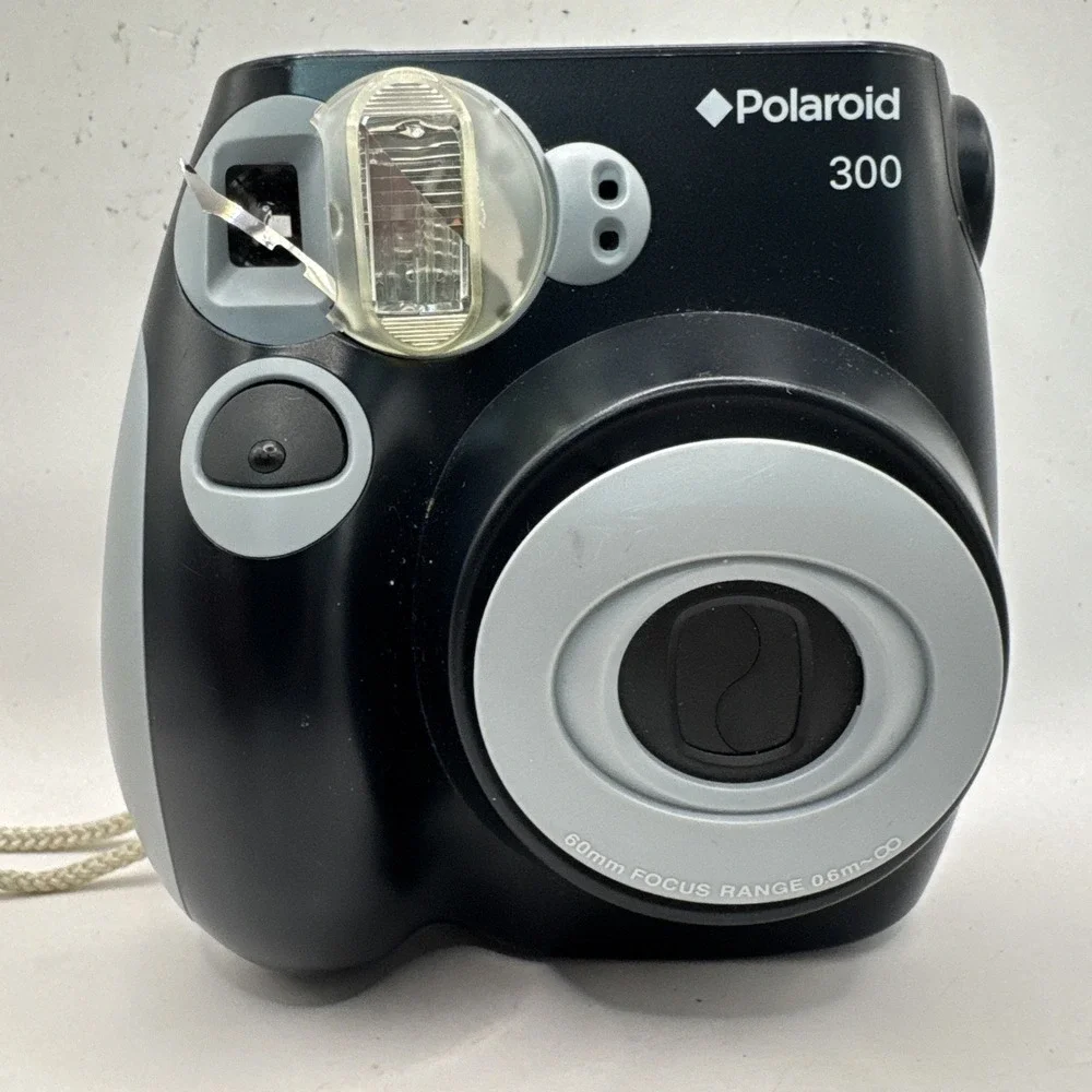 Polaroid 300 Instant Film Camera - Tested WORKS GREAT! missing battery cover.